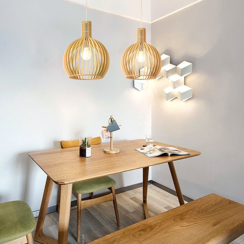 Ecolight® Unieke houten hanglamp voor een gezellige sfeer