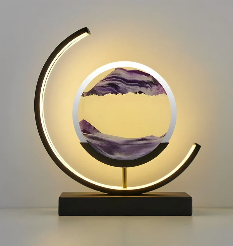 CalmaGlow – Zandlandschap Lamp voor een Rustgevende Sfeer