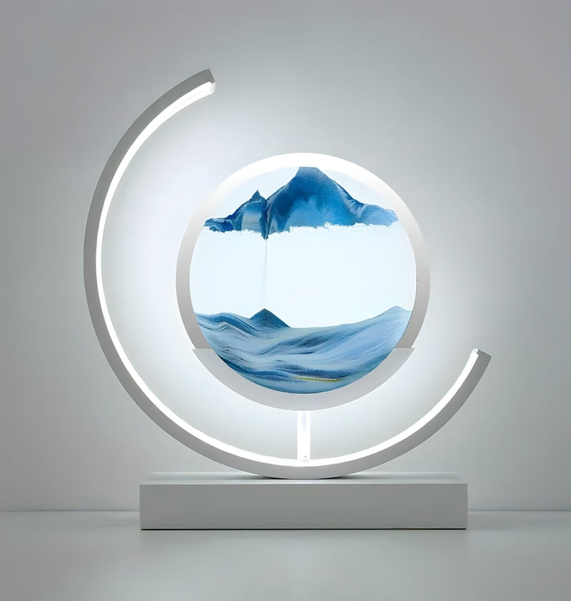 CalmaGlow – Zandlandschap Lamp voor een Rustgevende Sfeer