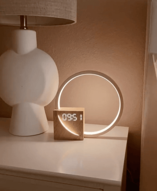 Sunrise - Zonsopgang Wekker met Dimbare Touch Lamp, Oplader & Veel Functies, Kerstcadeau