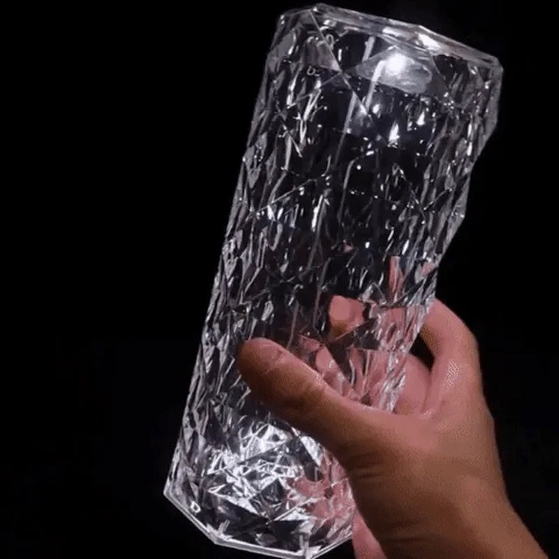 GlanzLicht - Rosé Fonkelende Kristallen Tafel lamp met Touch-Functie
