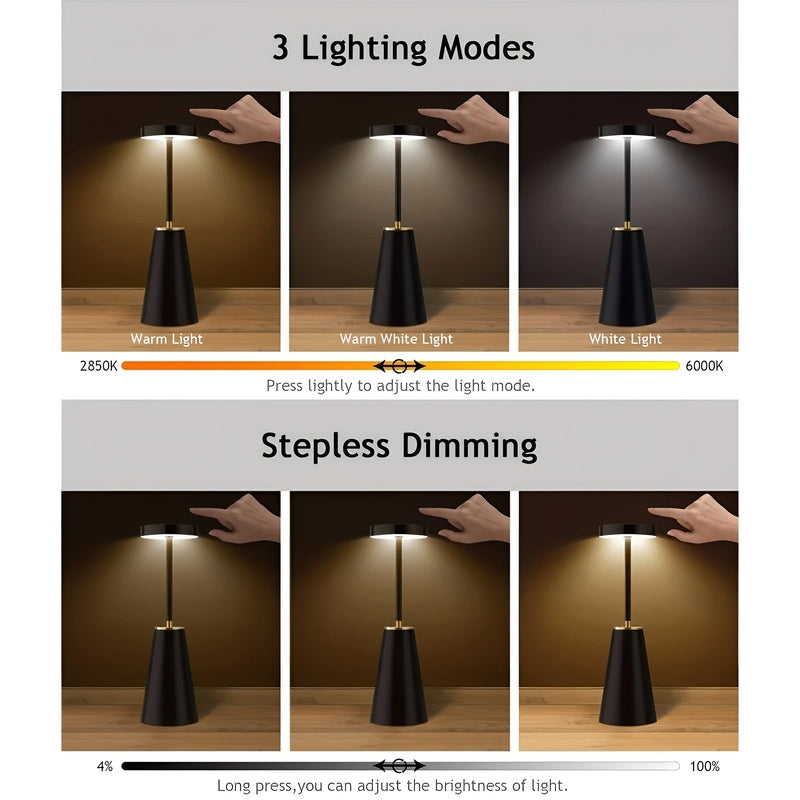 Elegante Tafellamp - Draadloos en Modern voor uw Huis