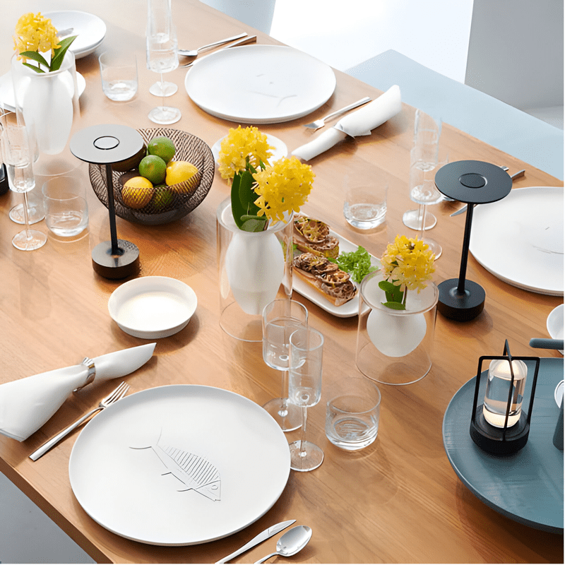 Ecolux - Draadloze Tafel lamp: USB Dimbaar en Aanraakgestuurd