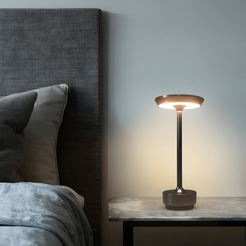 Ecolux - Draadloze Tafel lamp: USB Dimbaar en Aanraakgestuurd
