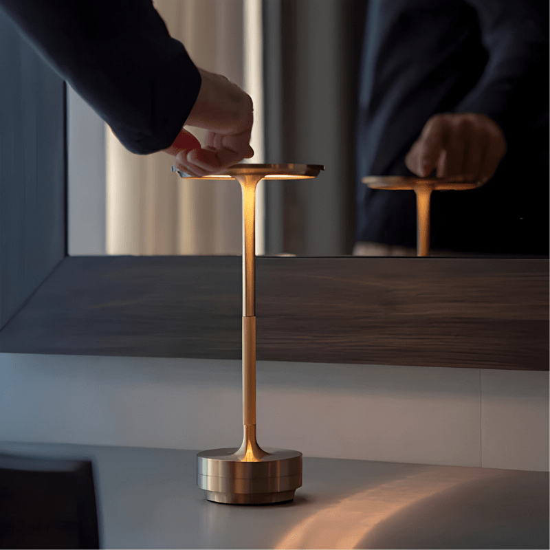 Ecolux - Draadloze Tafel lamp: USB Dimbaar en Aanraakgestuurd
