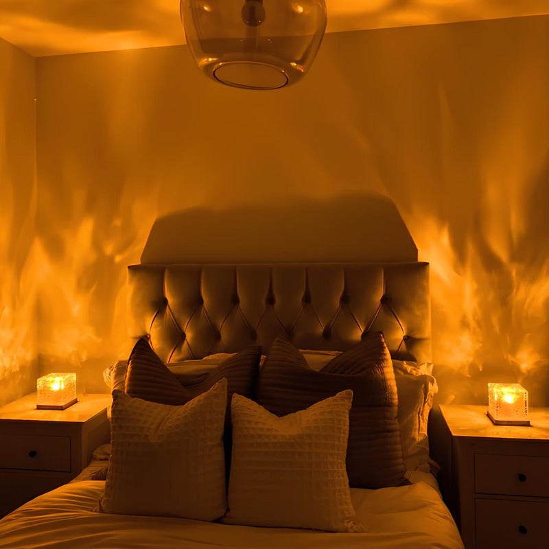 Lumos - Elegante Wandlamp met Houten Voet en Kleurverandering