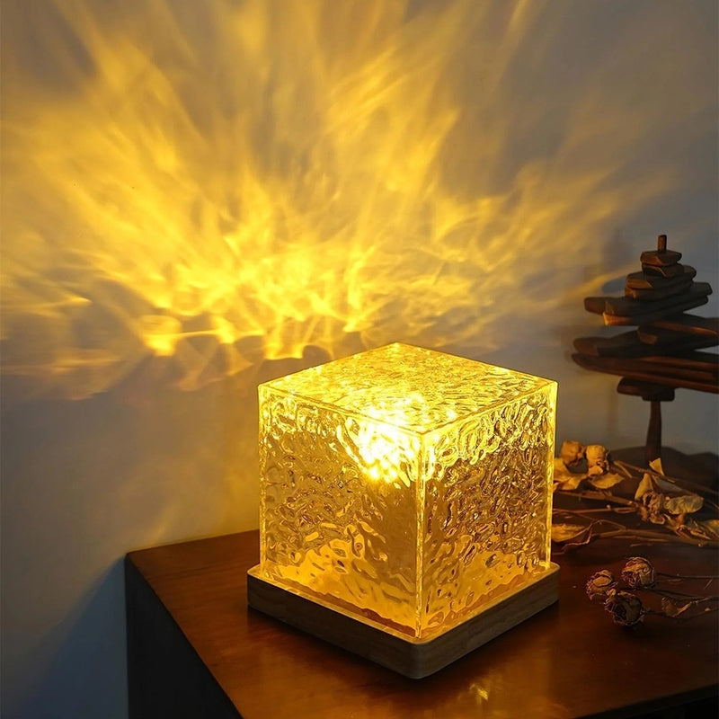 Lumos - Elegante Wandlamp met Houten Voet en Kleurverandering