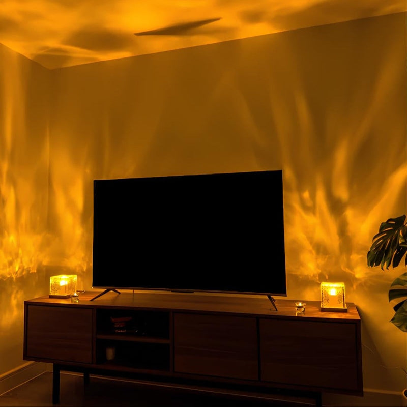 Lumos - Elegante Wandlamp met Houten Voet en Kleurverandering