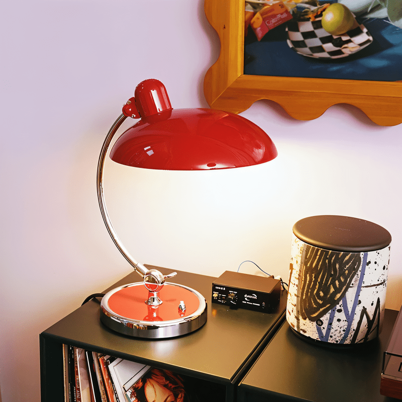 BellaLuce - Verstelbare Vintage Tafel lamp van IJzer Koepel