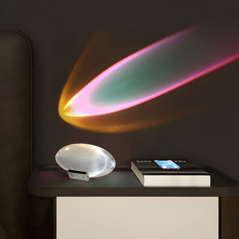 SternenGlanz - Himmelskristall Tafellamp met LED projector