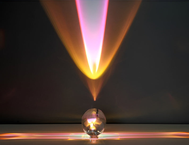 SternenGlanz - Himmelskristall Tafellamp met LED projector