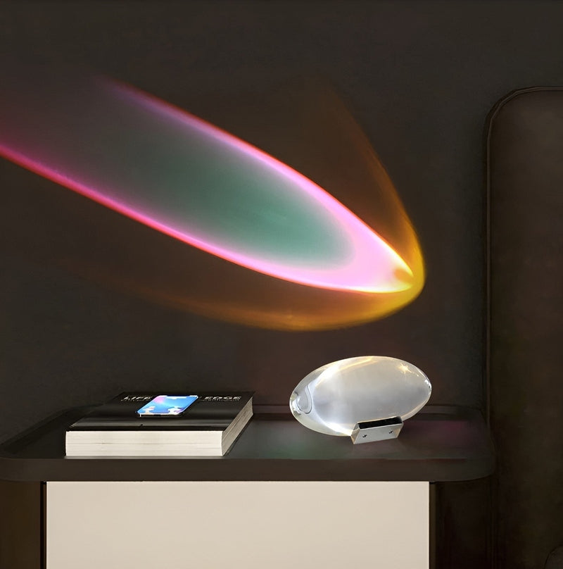 SternenGlanz - Himmelskristall Tafellamp met LED projector
