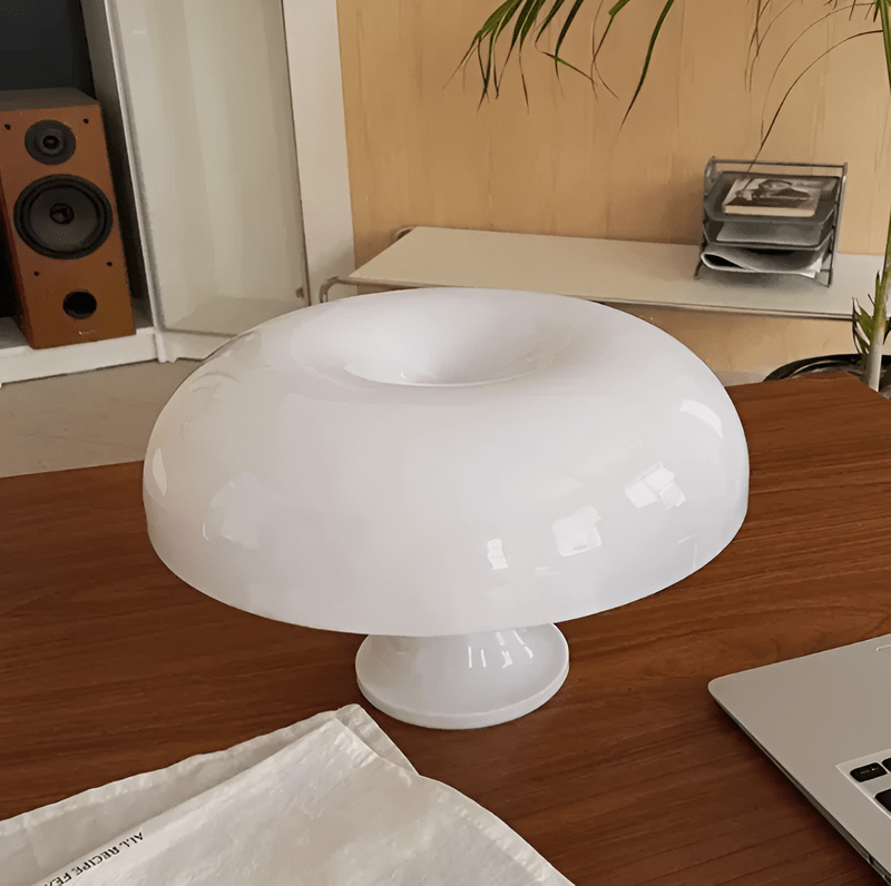 Glanzlicht - Stijlvolle Vintage LED-tafellamp in paddenstoelontwerp