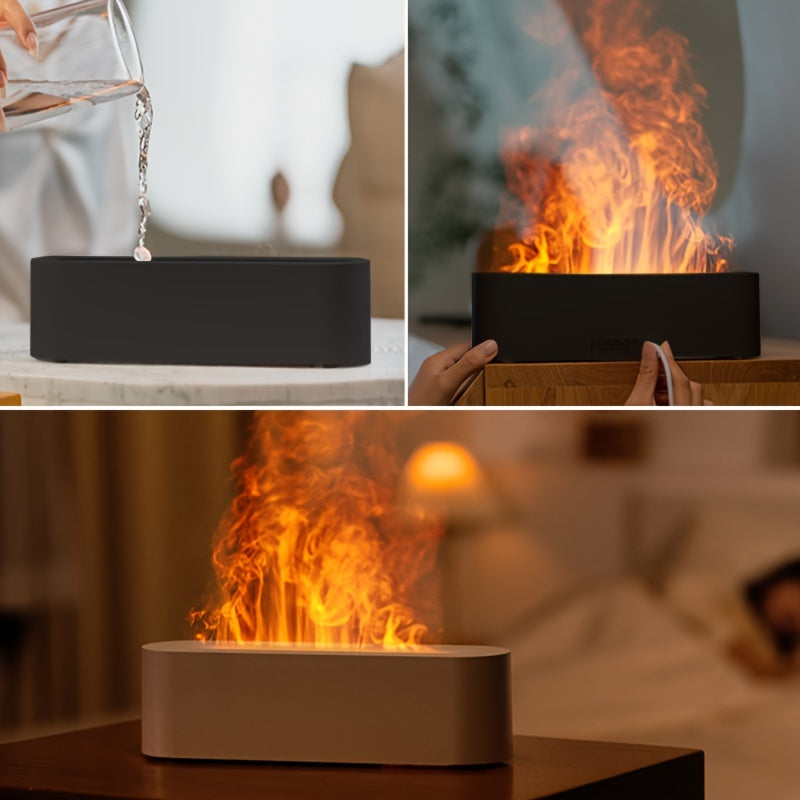 FlameLight USB Aromalampe met Vlam effect & RGB Verlichting