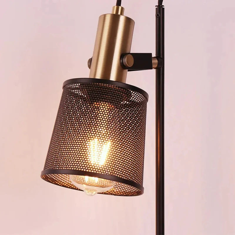 UrbanDesign - Stijlvolle Tafellamp Industrieel Zwart met USB