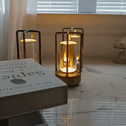 NordLume – Scandinavische LED-tafellamp, Draadloos en Oplaadbaar