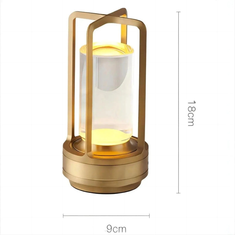 NordLume – Scandinavische LED-tafellamp, Draadloos en Oplaadbaar