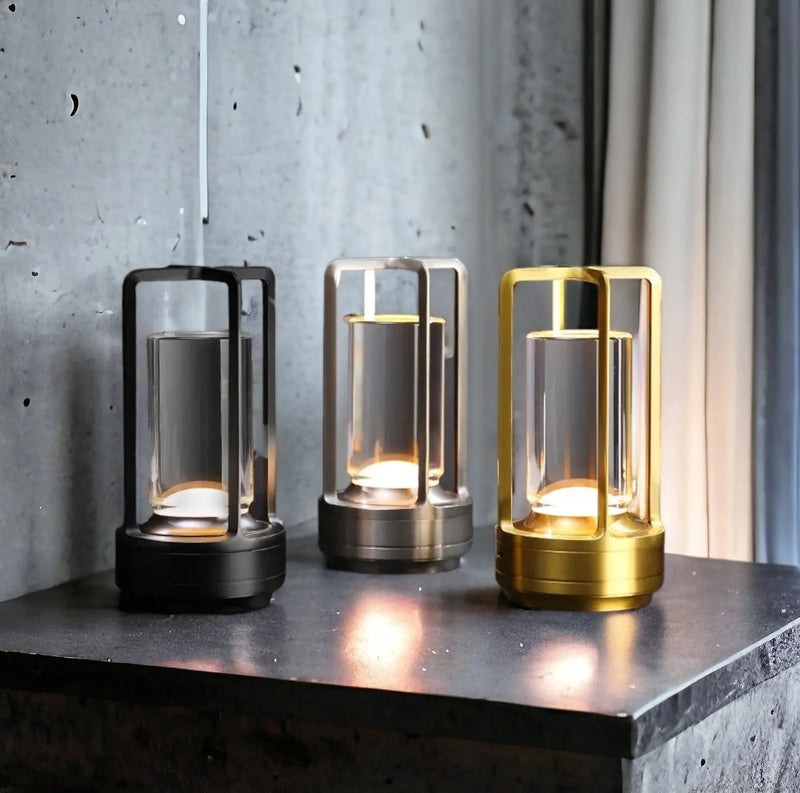 NordLume – Scandinavische LED-tafellamp, Draadloos en Oplaadbaar