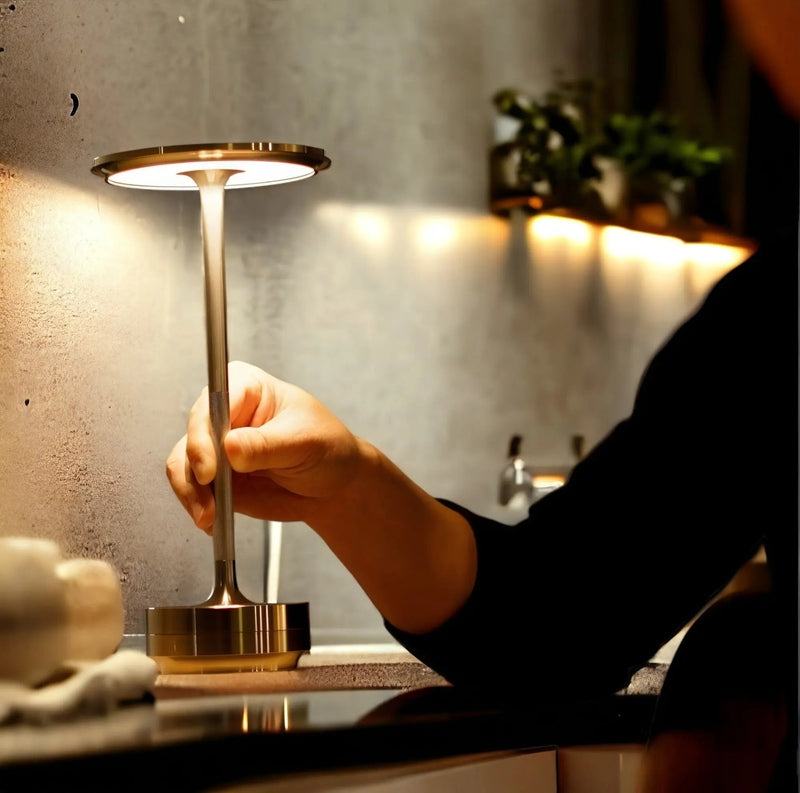 Elegante Nachtlamp - Draadloos, Oplaadbaar Bedlampje - Tafellamp Zonder Kabel