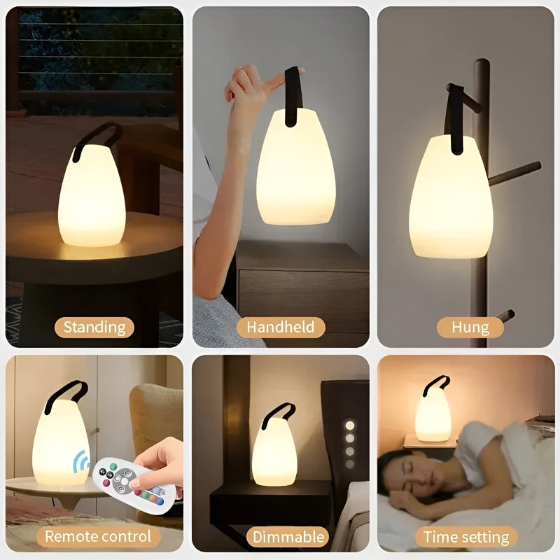 LuminaFlair Lamp - Draagbare Waterdichte Draadloze Tafellamp