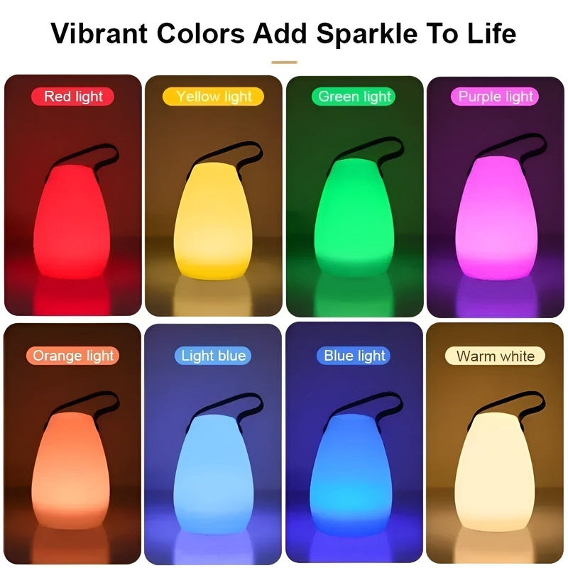 LuminaFlair Lamp - Draagbare Waterdichte Draadloze Tafellamp