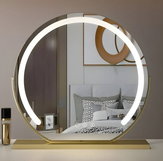 LumiMirror Make-up Spiegel – Decoratieve Staande Spiegel met LED-Verlichting