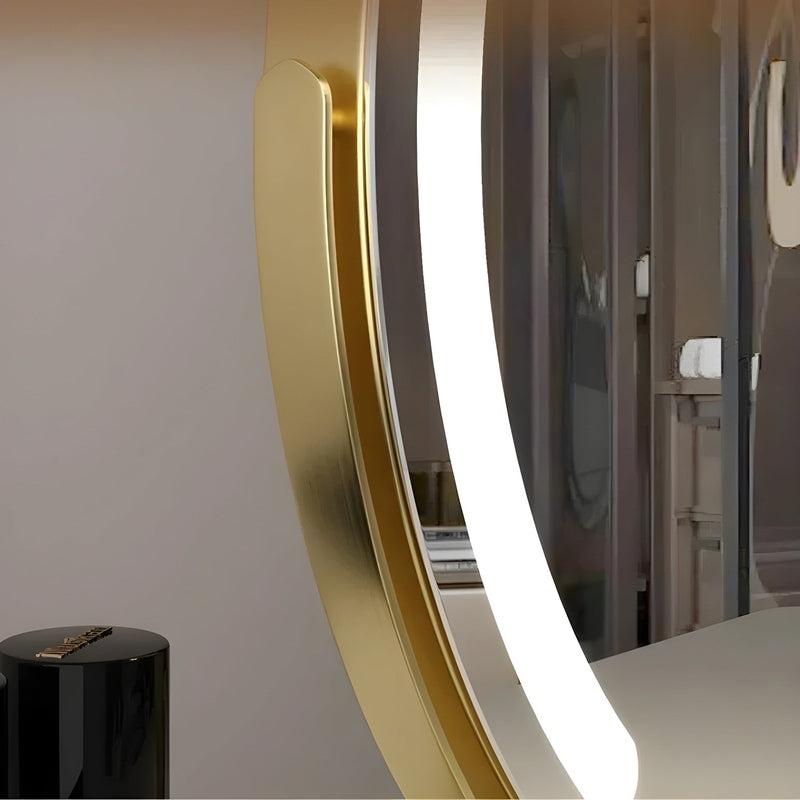 LumiMirror Make-up Spiegel – Decoratieve Staande Spiegel met LED-Verlichting