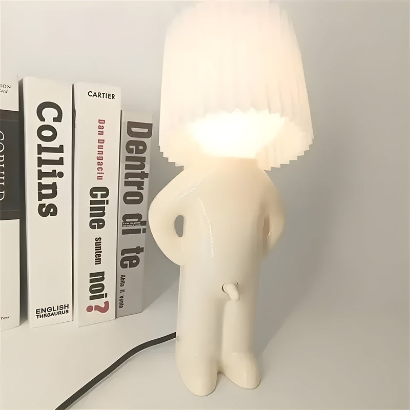 Creatieve Tafellamp Brutaal Jongentje - Unieke Verlichting
