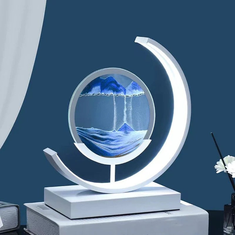 Fascinerende & Rustgevende Zand Tafel Lamp | SandScape