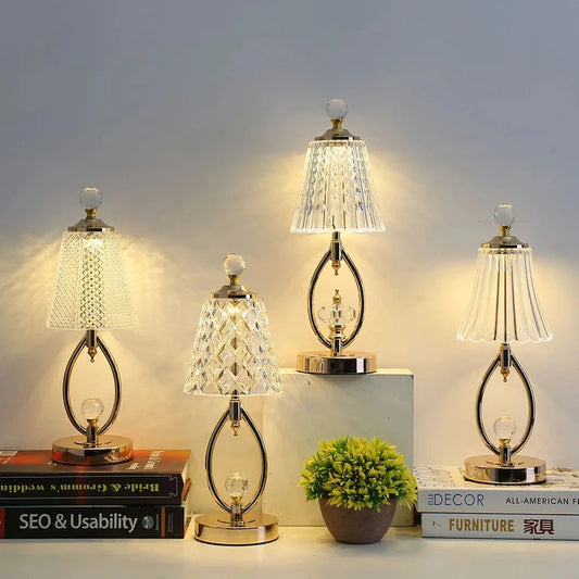 Gouden Kristallen Lamp | Luxe Aura voor Elegante Ruimtes