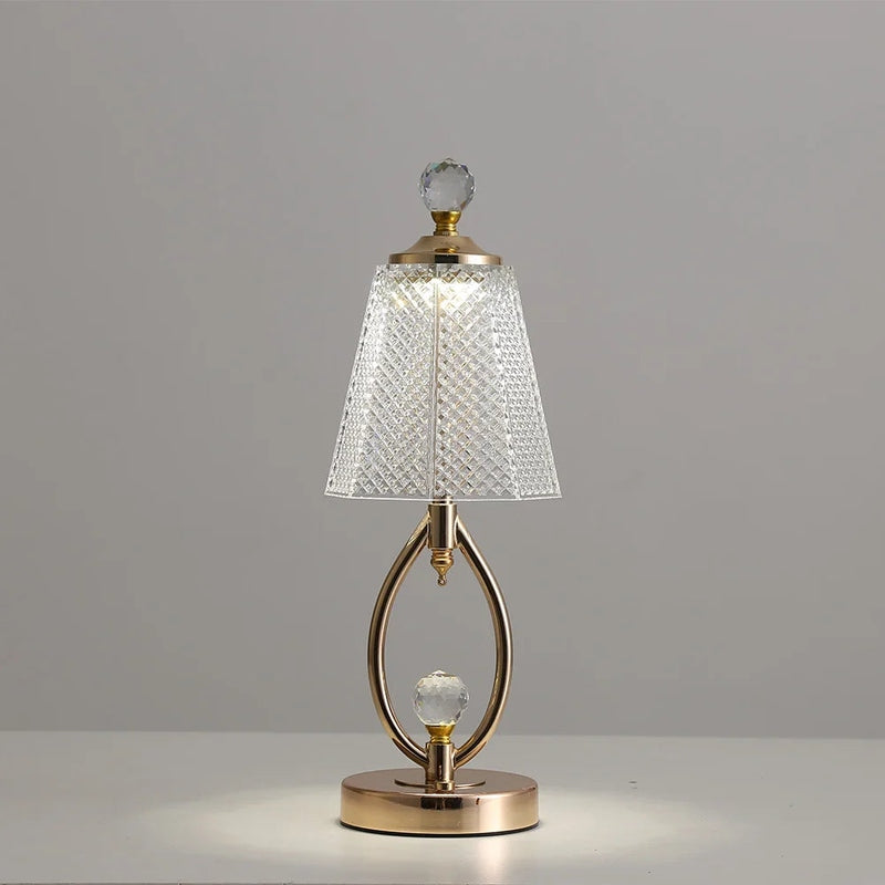Gouden Kristallen Lamp | Luxe Aura voor Elegante Ruimtes