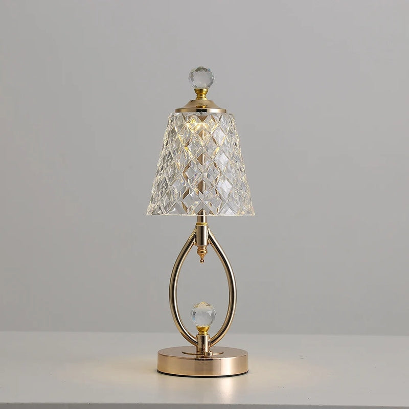 Gouden Kristallen Lamp | Luxe Aura voor Elegante Ruimtes