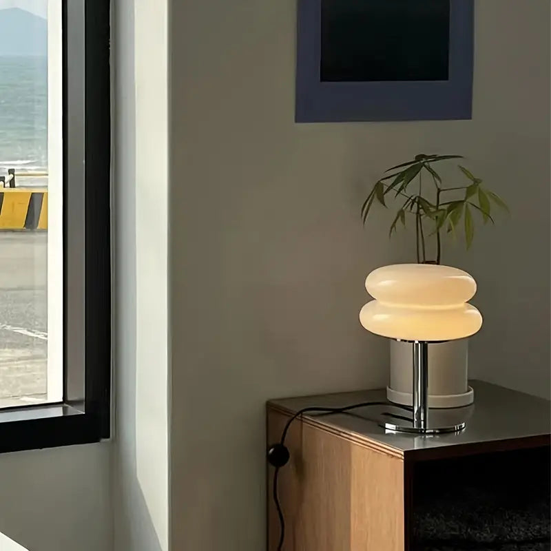 Moderne & Elegante Glas Tafellamp | LuminousGlow