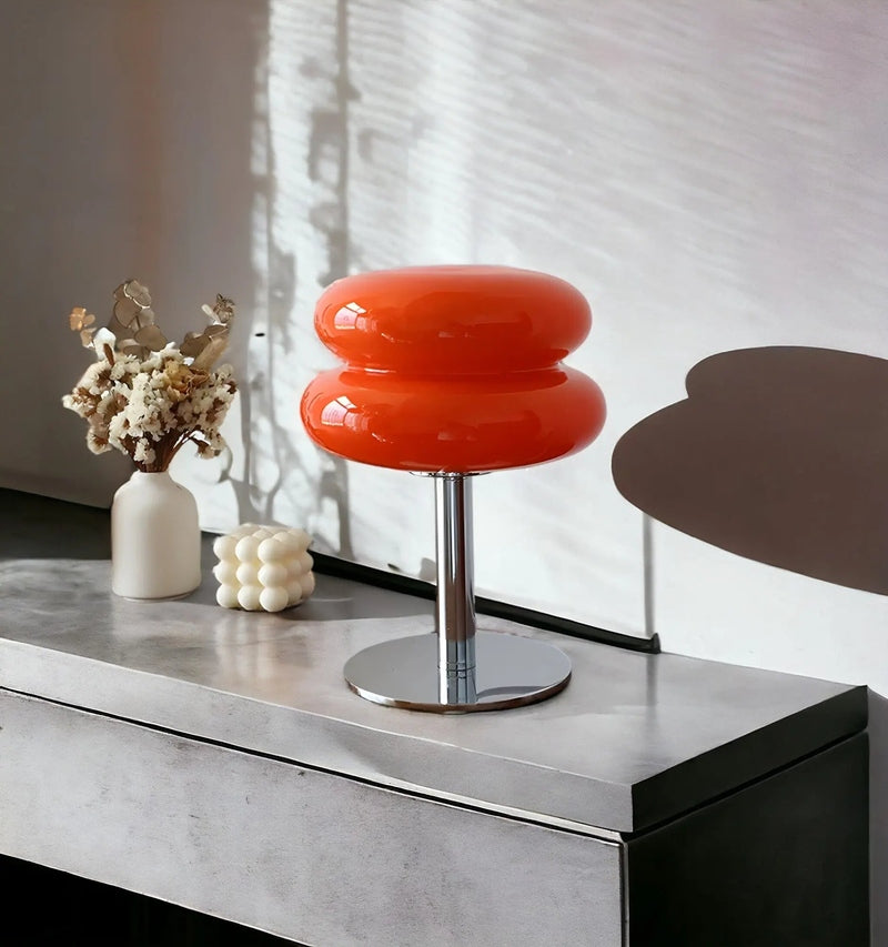 LumiGlow - Stijlvolle Macaron Tafellicht van Glas voor uw Huis
