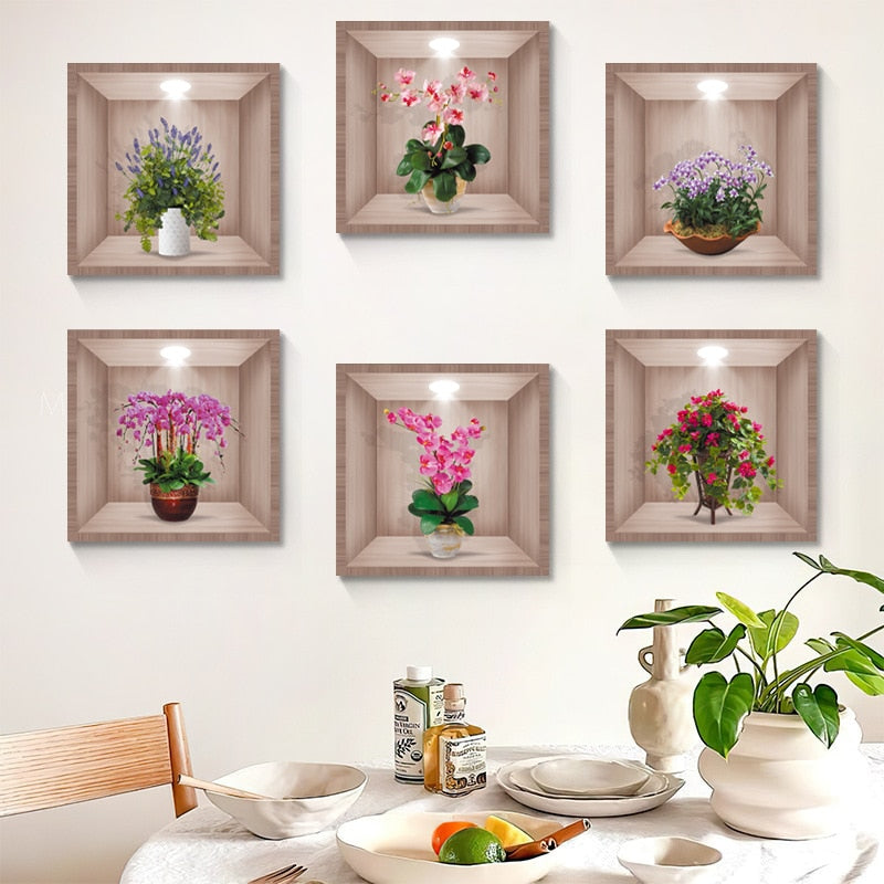 BlossomWalls™ 3D Bloemenvaas Muursticker