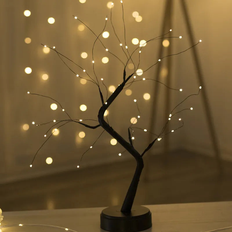 Feestdag Cadeau LED Boom Nachtlamp – Elegante Huishouddecoratie