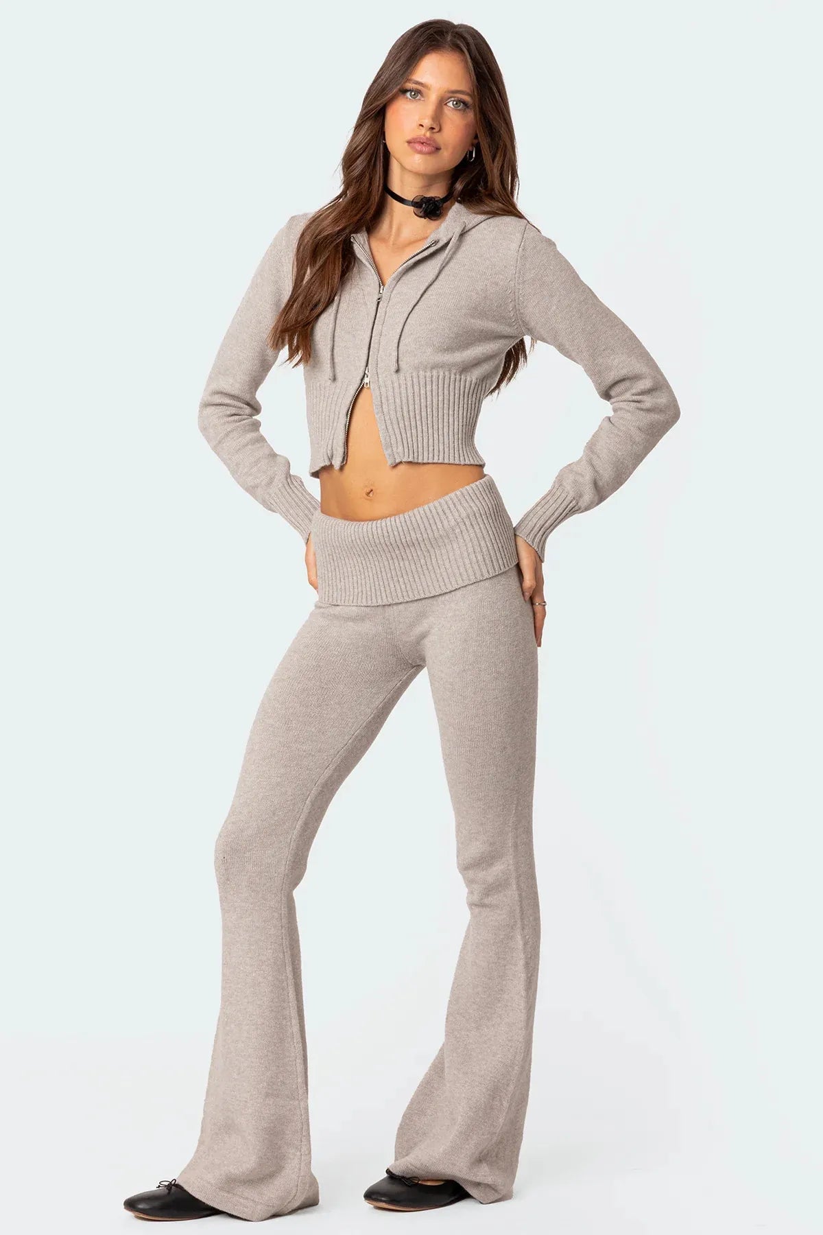 Trendy Gebreid Hooded Set – Jouw Essentiële Stijl voor 2025!