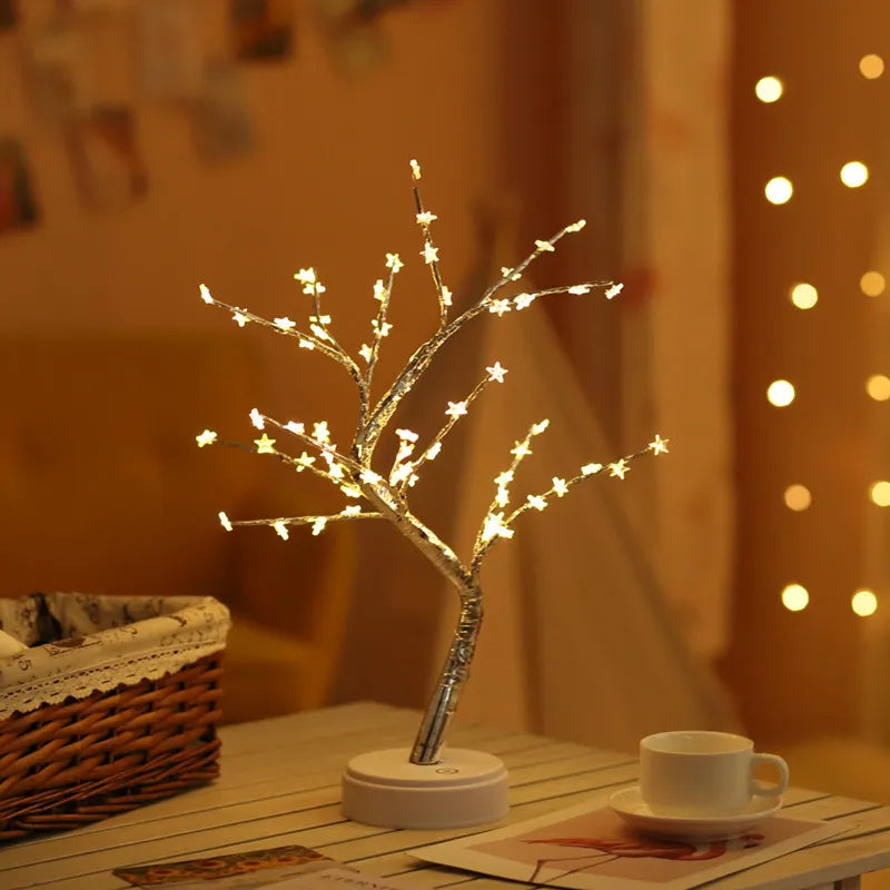 Feestdag Cadeau LED Boom Nachtlamp – Elegante Huishouddecoratie