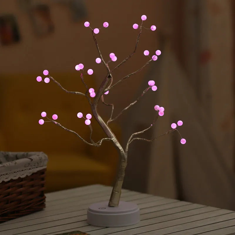 Feestdag Cadeau LED Boom Nachtlamp – Elegante Huishouddecoratie