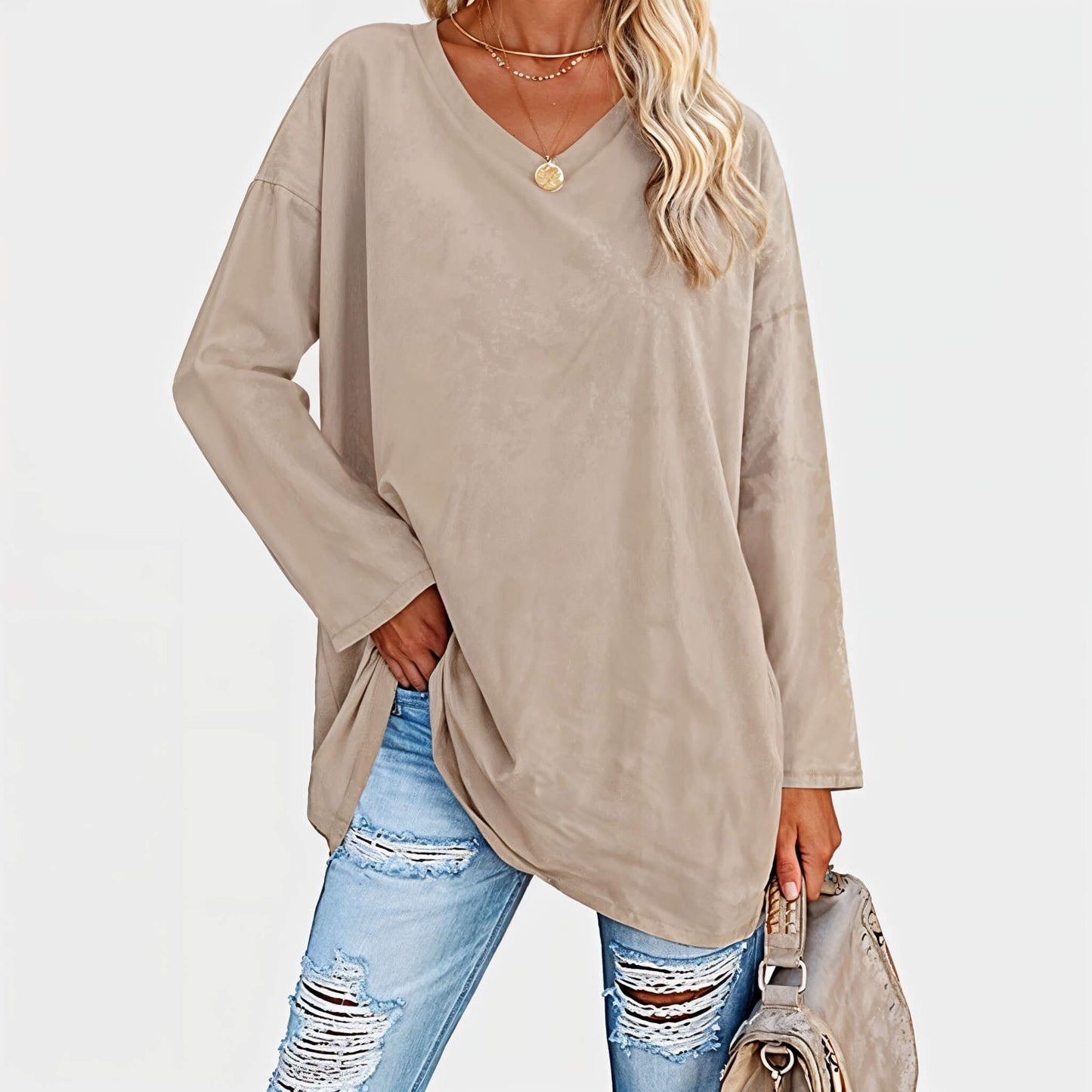 Zara - Stijlvolle Lange Mouwen Top Voor Zomerlooks