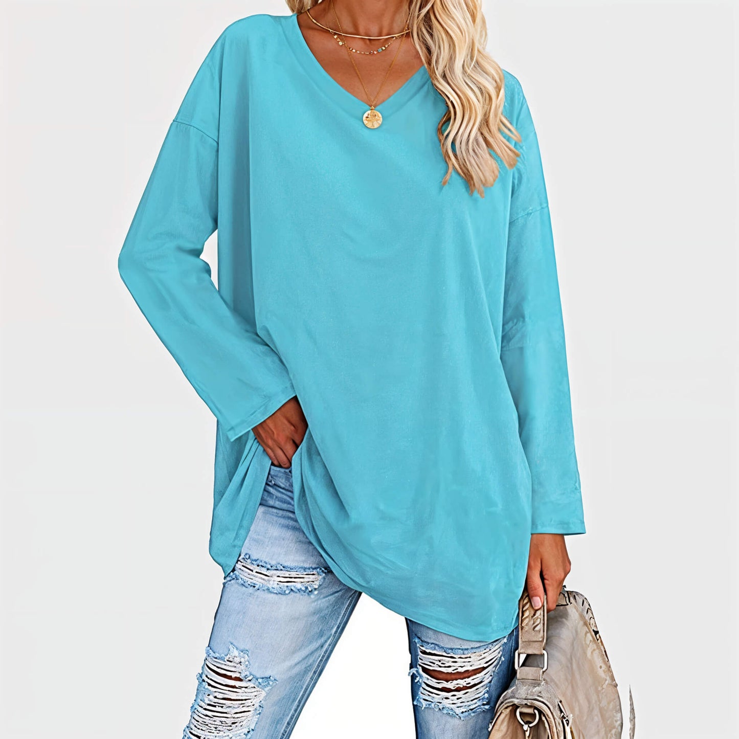 Zara - Stijlvolle Lange Mouwen Top Voor Zomerlooks