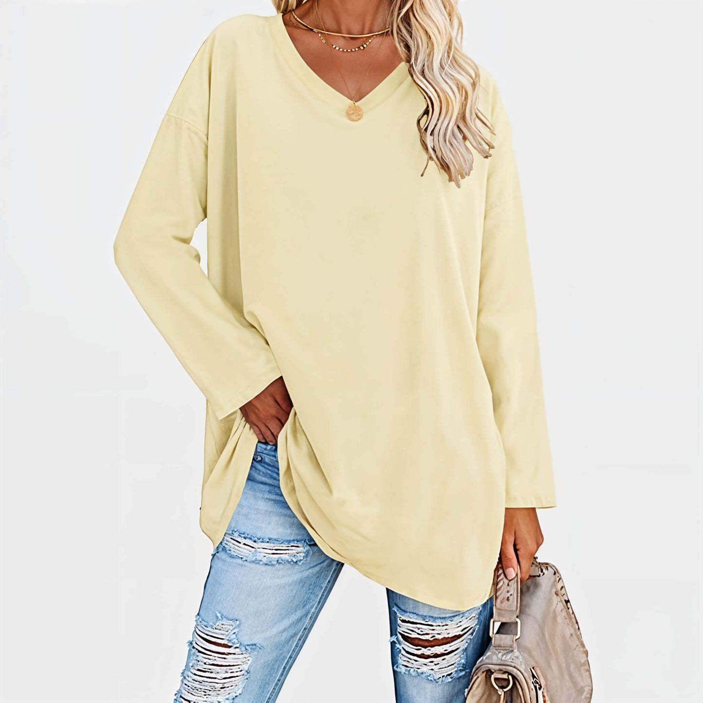 Zara - Stijlvolle Lange Mouwen Top Voor Zomerlooks