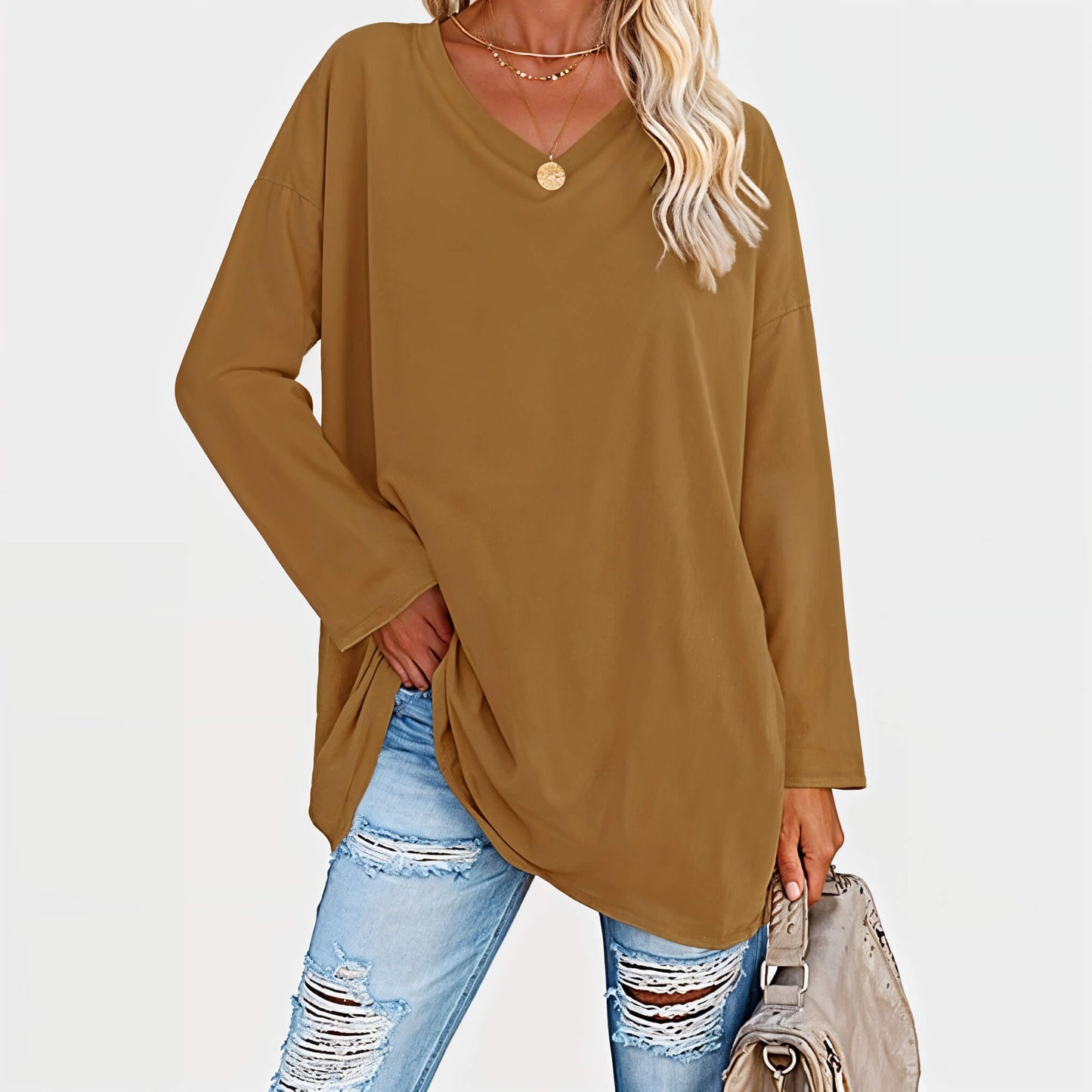Zara - Stijlvolle Lange Mouwen Top Voor Zomerlooks