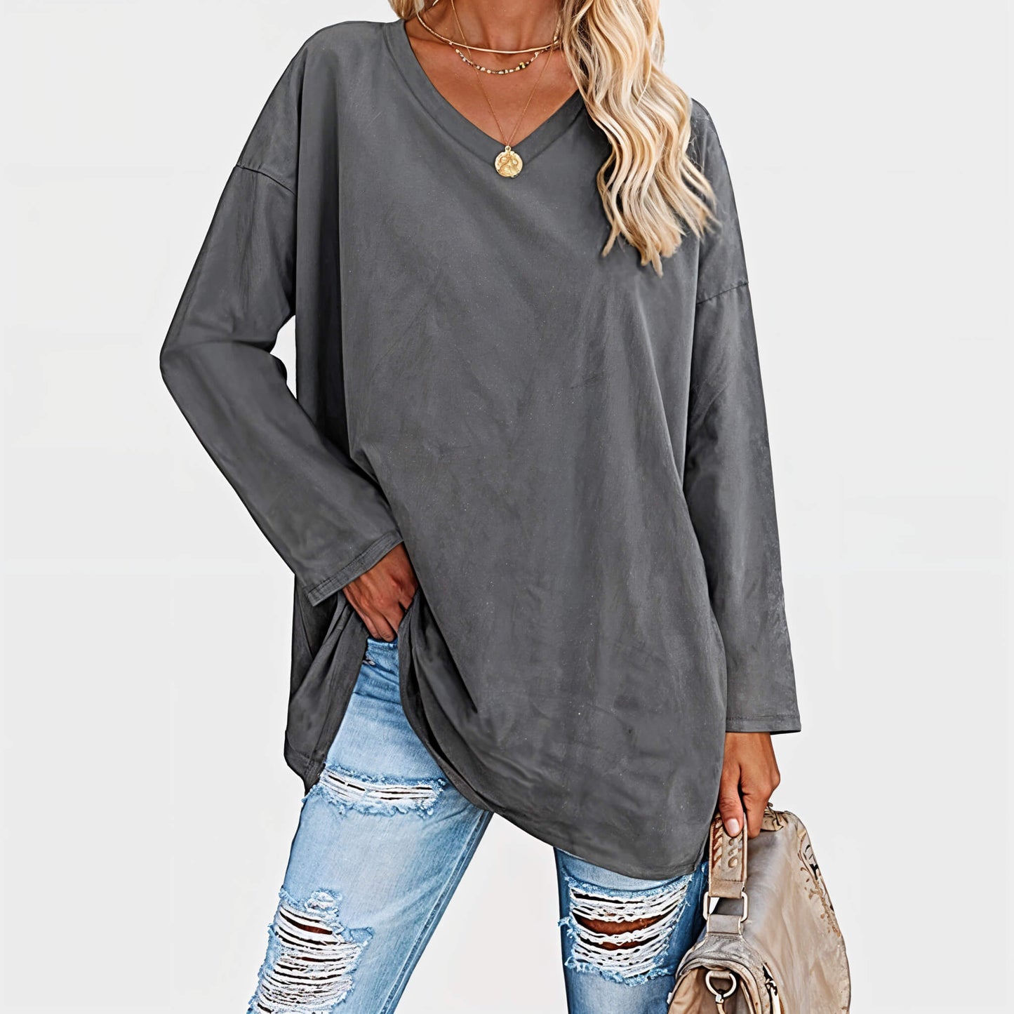 Zara - Stijlvolle Lange Mouwen Top Voor Zomerlooks