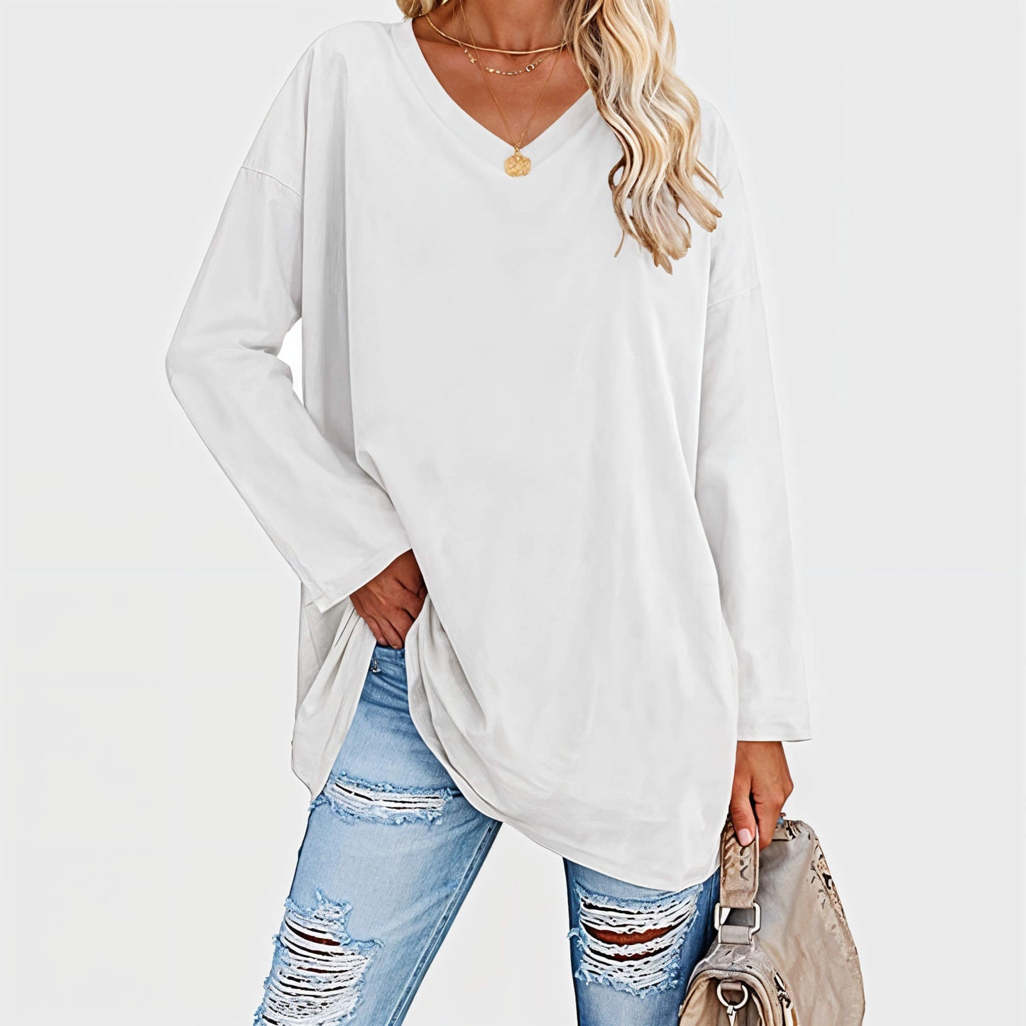 Zara - Stijlvolle Lange Mouwen Top Voor Zomerlooks