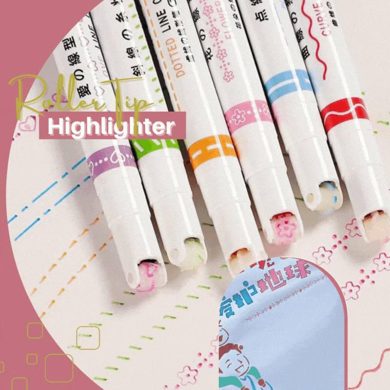 RollerPen™️ 6 Verschillende Krommingen Vormen Tip Stiften (6 stuks)