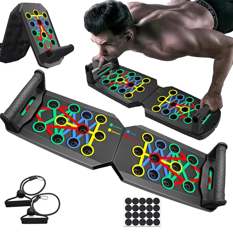 Ultieme Vouwbare Push-Up Bord: Bereik een Full-Body Workout Elke Tijd, Overal!