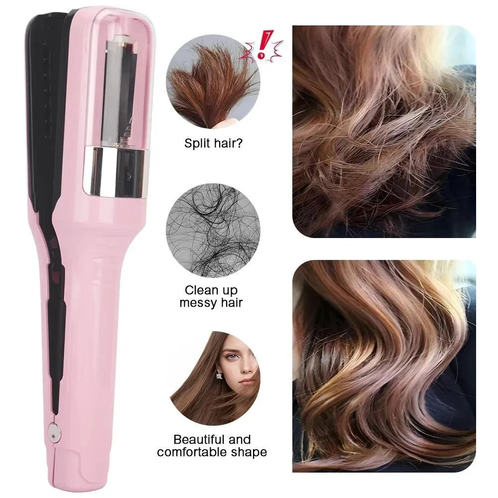 SplitClean Dual Function Oplaadbare Haartrimmer en Golfstyler